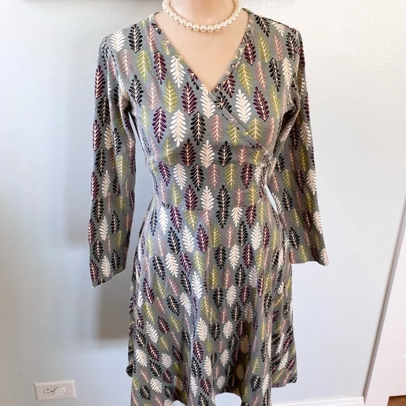 Effie’s Heart Leaf Pattern Dress M - Picture 3 of 8